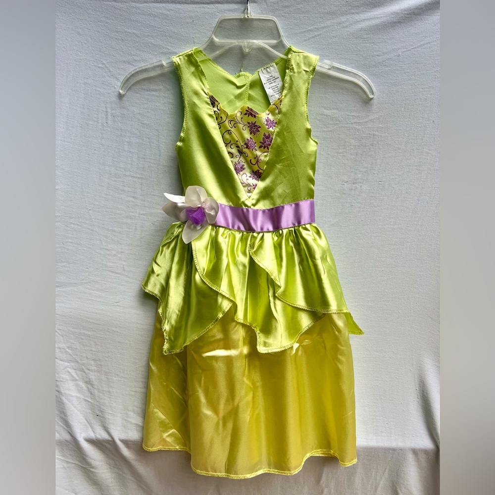 Girls Disney Princess Tiana Costume Dress 4-6x